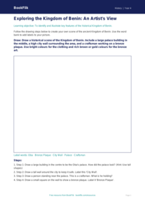 Free Benin Kingdom Drawing Sheet | Year 4 Supported | BookFlik