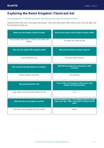 Free Benin Kingdom Flashcards | Year 4 Supported | BookFlik
