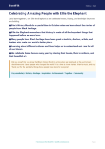 Free Black History Month Poster | EYFS Core | BookFlik