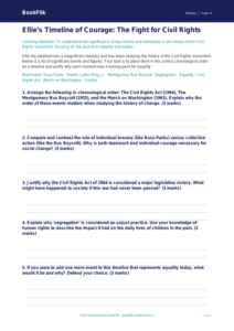 Free Civil Rights Activity Sheet | Year 4 Greater Depth | BookFlik