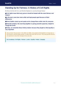 Free Civil Rights Poster | Year 4 Supported | BookFlik