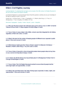 Free Civil Rights Quiz | Year 5 Core | BookFlik