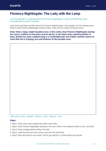Free Florence Nightingale Drawing Sheet | EYFS Core | BookFlik