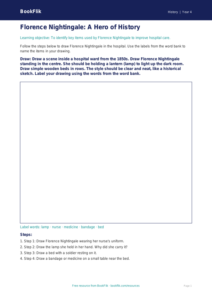 Free Florence Nightingale Drawing Sheet | Year 4 Supported | BookFlik
