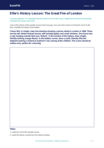 Free Great Fire Of London Colouring Page | Eyfs Core | BookFlik
