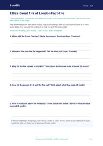 Free Great Fire Of London Template | EYFS Core | BookFlik