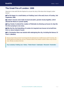 Free Great Fire Of London Poster | Year 5 Core | BookFlik