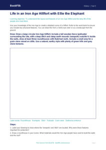 Free Iron Age Drawing Sheet | Year 5 Core | BookFlik