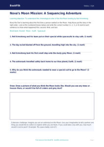 Free Neil Armstrong Activity Sheet | EYFS Core | BookFlik