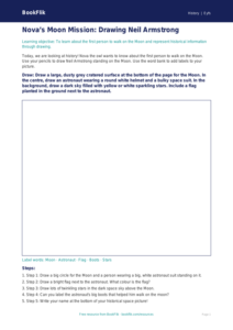Free Neil Armstrong Drawing Sheet | EYFS Core | BookFlik