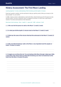 Free Neil Armstrong Assessment | Year 4 Supported | BookFlik