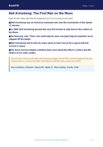 Free Neil Armstrong Poster | Year 4 Supported | BookFlik