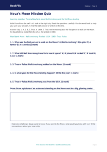 Free Neil Armstrong Quiz | Year 4 Supported | BookFlik