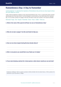 Free Remembrance Day Template | EYFS Core | BookFlik