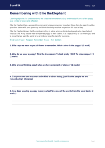Free Remembrance Day Worksheet | EYFS Core | BookFlik