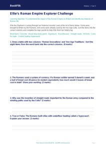 Free Romans Activity Sheet | Year 5 Core | BookFlik
