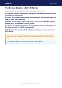 Free Romans Poster | Year 5 Core | BookFlik