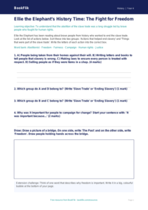 Free Slavery Activity Sheet | Year 4 Supported | BookFlik