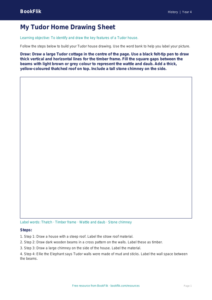 Free Tudors Drawing Sheet | Year 4 Supported | BookFlik
