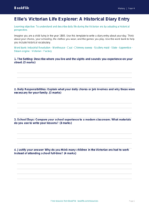 Free Victorians Template | Year 4 Greater Depth | BookFlik