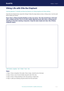 Free Vikings Drawing Sheet | Year 4 Supported | BookFlik