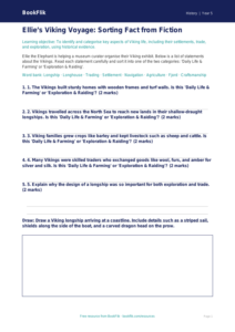 Free Vikings Activity Sheet | Year 5 Core | BookFlik