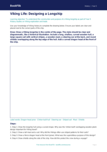 Free Vikings Drawing Sheet | Year 5 Core | BookFlik