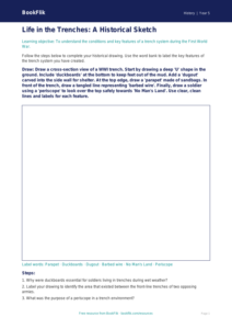 Free Ww1 Drawing Sheet | Year 5 Core | BookFlik
