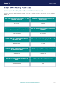 Free WW2 Flashcards | Year 4 Supported | BookFlik