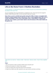 Free WW2 Drawing Sheet | Year 5 History Activity | BookFlik