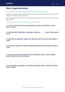Free Angles Assessment | Year 4 Supported | BookFlik