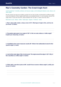 Free Angles Activity Sheet | Year 5 Core | BookFlik