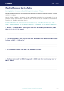 Free Area And Perimeter Track Sheet | Year 4 Supported | BookFlik