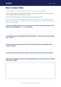 Free Area And Perimeter Worksheet | Year 4 Supported | BookFlik