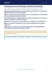 Free Area And Perimeter Poster | Year 5 Core | BookFlik