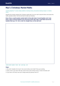 Free Christmas Maths Drawing Sheet | Year 4 Supported | BookFlik