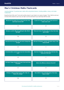 Free Christmas Maths Flashcards | Year 4 Supported | BookFlik