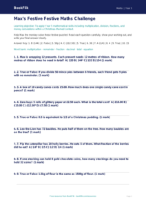 Free Christmas Maths Quiz | Year 5 Core | BookFlik