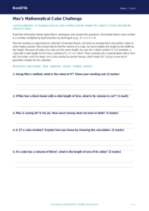 Free Cube Numbers Track Sheet | Year 5 Core | BookFlik