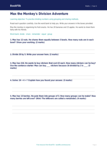 Free Division Assessment | Year 4 Supported | BookFlik