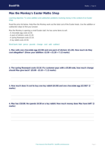 Free Easter Maths Track Sheet | Year 4 Supported | BookFlik