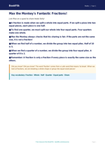 Free Fractions Poster | Year 1 Core | BookFlik