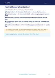 Free Fractions Poster | Year 4 Supported | BookFlik