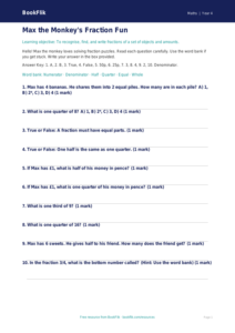 Free Fractions Quiz | Year 4 Supported | BookFlik