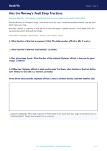 Free Fractions Track Sheet | Year 4 Supported | BookFlik
