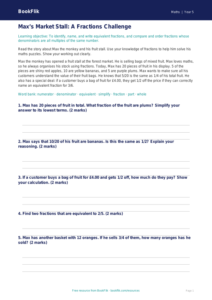 Free Fractions Track Sheet | Year 5 Core | BookFlik