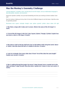 Free Geometry Assessment | Year 1 Core | BookFlik