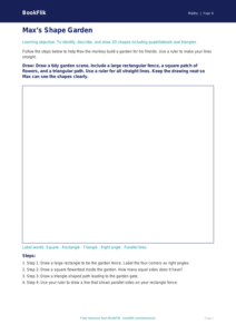 Free Geometry Drawing Sheet | Year 4 Supported | BookFlik