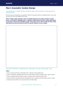Free Geometry Drawing Sheet | Year 5 Core | BookFlik