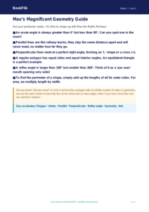 Free Geometry Poster | Year 5 Core | BookFlik